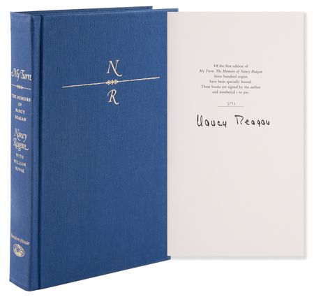 Lot #121 Nancy Reagan Signed Book - My Turn (Ltd. Ed. #271/300) - Image 1