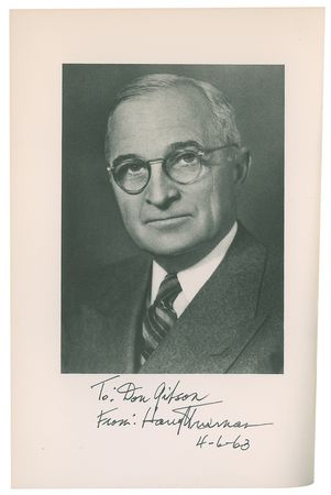 Lot #88 Harry S. Truman Signed Set of (8) Books: 'Public Papers' in Eight Volumes - Image 2