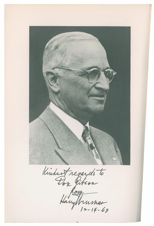 Lot #88 Harry S. Truman Signed Set of (8) Books: 'Public Papers' in Eight Volumes - Image 4