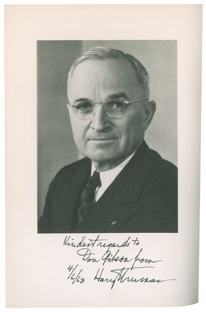 Lot #88 Harry S. Truman Signed Set of (8) Books: 'Public Papers' in Eight Volumes - Image 8