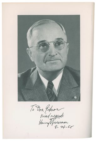 Lot #88 Harry S. Truman Signed Set of (8) Books: 'Public Papers' in Eight Volumes - Image 9