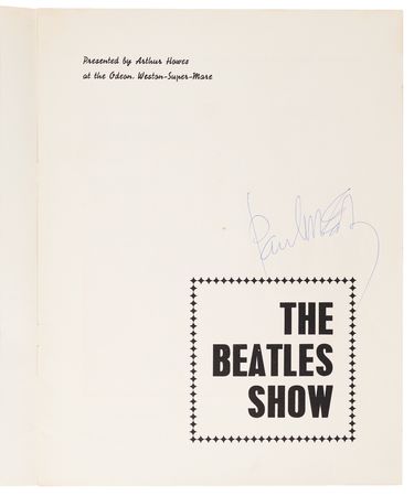 Lot #386 Beatles: Paul McCartney Signed 'The Beatles Show' Program - Odeon Cinema, Weston-Super-Mare (late July 1963) - Image 2