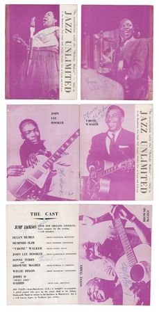 Lot #376 Jazz Legends (8) Multi-Signed Program,