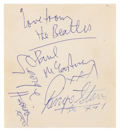 Lot #382 Beatles Signatures - Obtained at Floral Hall, Morecambe (August 29, 1962) - 11 Days After Ringo Joined - Image 2