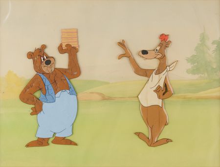 Lot #289 Barney Bear and Cousin production cels