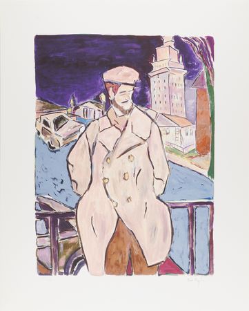 Lot #403 Bob Dylan Signed Oversized Giclee Print - 'Man on a Bridge' (Ltd. Ed. #295/295) - Image 1