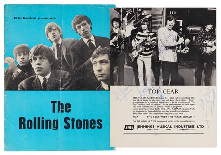 Lot #426 Rolling Stones Signed 1964 UK Tour Program - Image 1