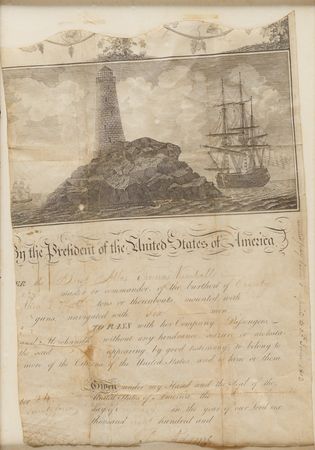 Lot #4 John Adams Signed Ship's Pass for the Brig Atlas During the Quasi-War Era - Image 2