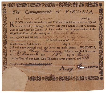 Lot #150 Benjamin Harrison V War-Dated Signed