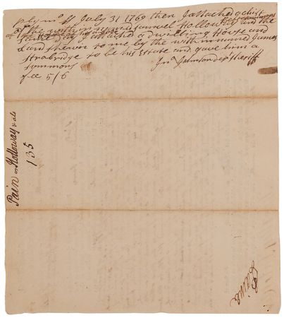 Lot #159 Robert Treat Paine Autograph Document Signed - Image 2