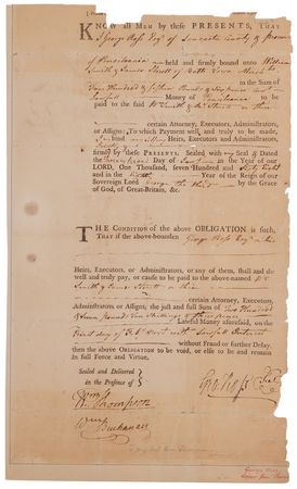 Lot #161 George Ross Signed Lancaster County