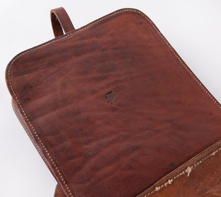 Lot #625 Steve McQueen's Ornate Oak-Leaf Tooled Leather Saddlebags - From the Collection of Photographer Barry Feinstein - Image 4