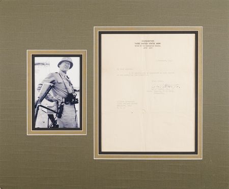 Lot #247 George S. Patton War-Dated Typed Letter