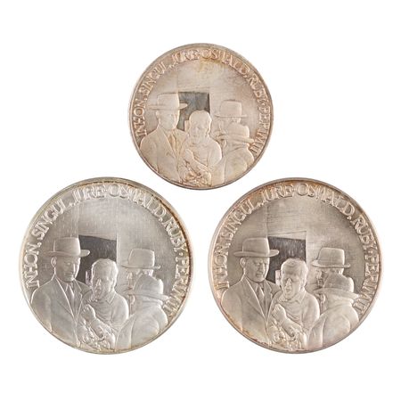 Lot #233 Kennedy Assassination (3) Silver Commemorative Medals - Image 2