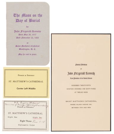 Lot #102 John and Robert Kennedy Collection of (14) Funeral, Memorial, and Mourning Items - Image 2