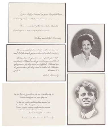 Lot #102 John and Robert Kennedy Collection of (14) Funeral, Memorial, and Mourning Items - Image 4