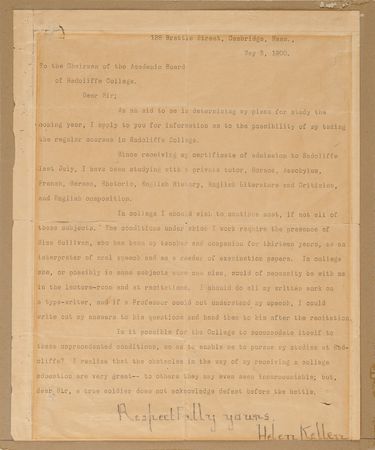 Lot #194 Helen Keller Typed Letter Signed to