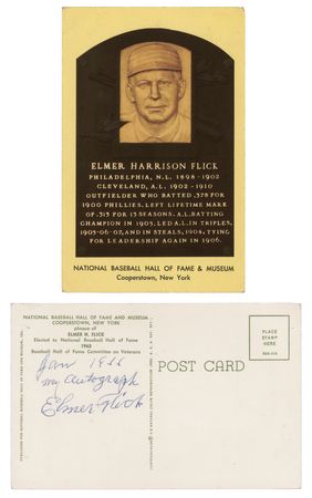 Lot #756 Elmer Flick Signature