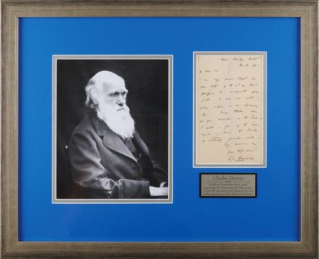 Lot #209 Charles Darwin Autograph Letter Signed to Mycologist Miles Joseph Berkeley on Seed Germination Experiments (1856) - Image 1