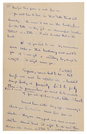 Lot #360 Ernest Hemingway Autograph Letter Signed to Arnold Gingrich, Months Before His Magazine's Debut - “Esquire sounds bad to me (as title)” - Image 4
