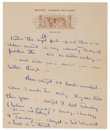 Lot #360 Ernest Hemingway Autograph Letter Signed to Arnold Gingrich, Months Before His Magazine's Debut - “Esquire sounds bad to me (as title)” - Image 5