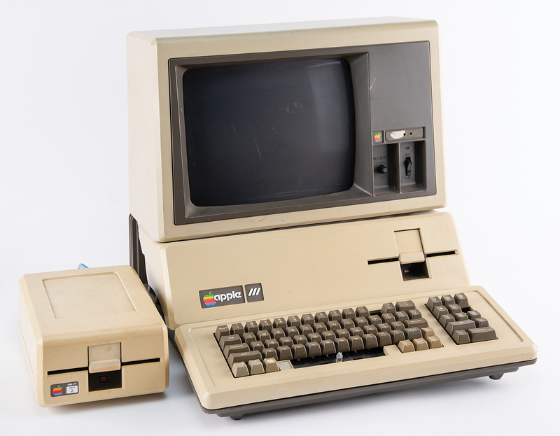 Lot 4052 Apple III Computer with Apple III Monitor, Apple Disk III, and Various Software