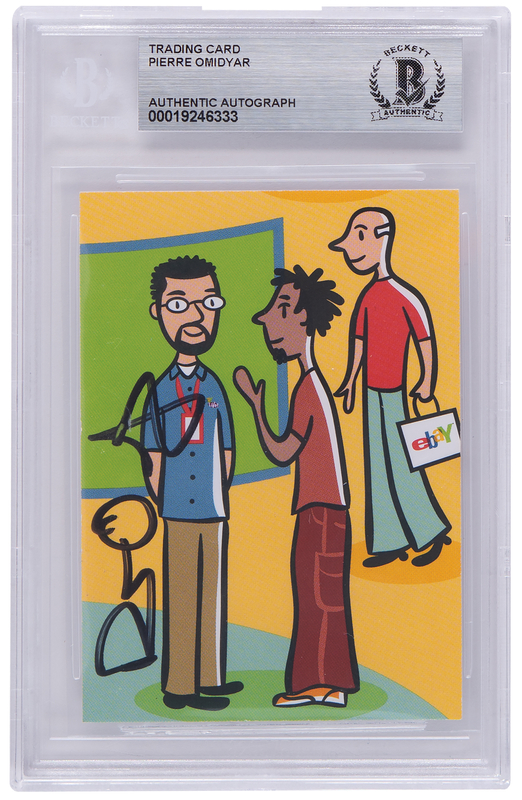 Lot 4207 Pierre Omidyar Signed 'eBay Live!' Trading Card