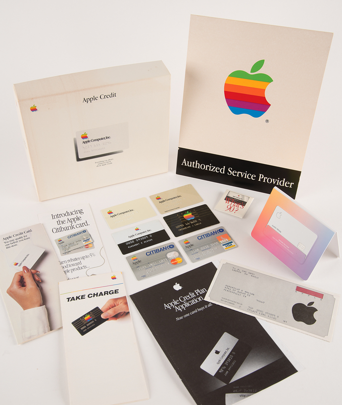 Lot 4128 Apple Credit Dealer Presentation Kit and Archive of Apple's Consumer Financing Programs, Including (7) Apple-Issued Credit Cards Tracing Their Evolution