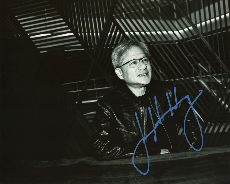 Lot 4205 Jensen Huang Signed Photograph
