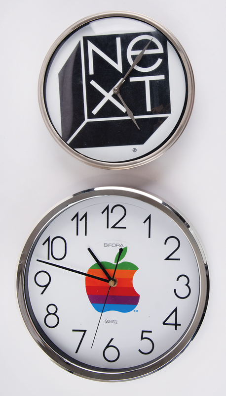 Lot 4164 Apple and NeXT Computer (2) Wall Clocks