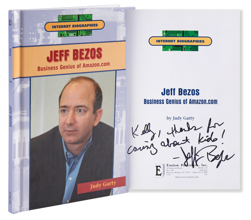 Lot 4196 Jeff Bezos Signed Book - Internet Biographies
