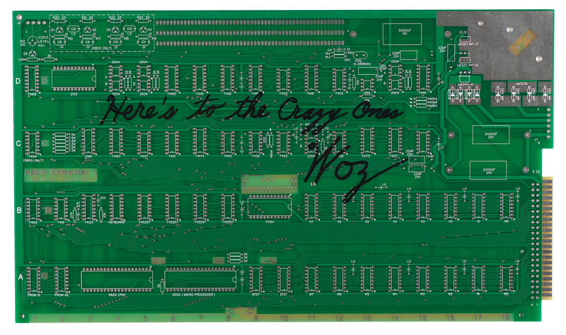 Lot 4043 Steve Wozniak Signed Replica Apple-1 Circuit Board
