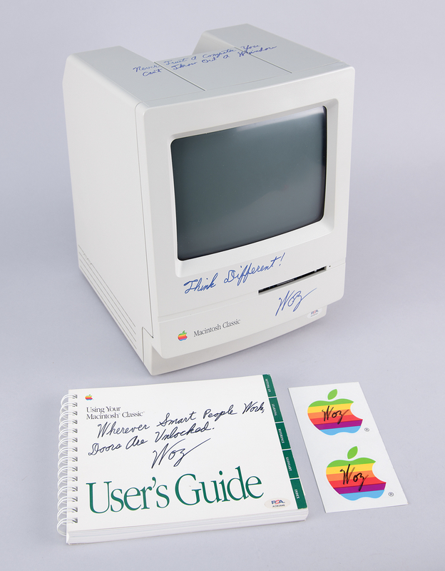 Lot 4064 Steve Wozniak Signed Macintosh Classic Computer Set: 