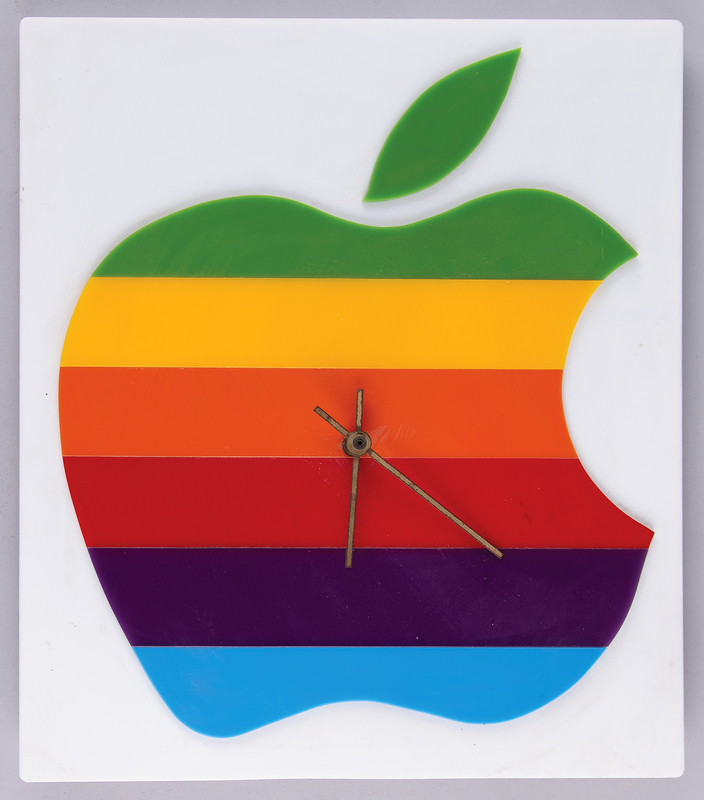 Lot 4163 Apple Computer 'Rainbow Logo' Wall Clock