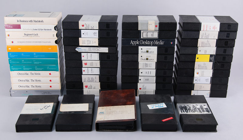 Lot 4112 Apple Computer Collection of (47) Advertising, Training, Product Introduction, and Corporate Presentation VHS Tapes (1984-1992)