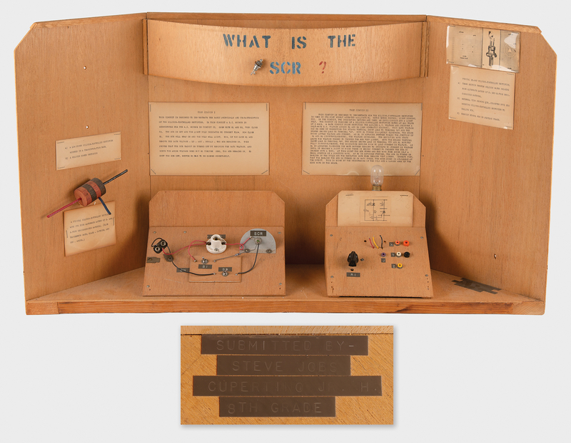 Lot 4006 Steve Jobs Personally-Built 8th Grade Science Fair Project: 