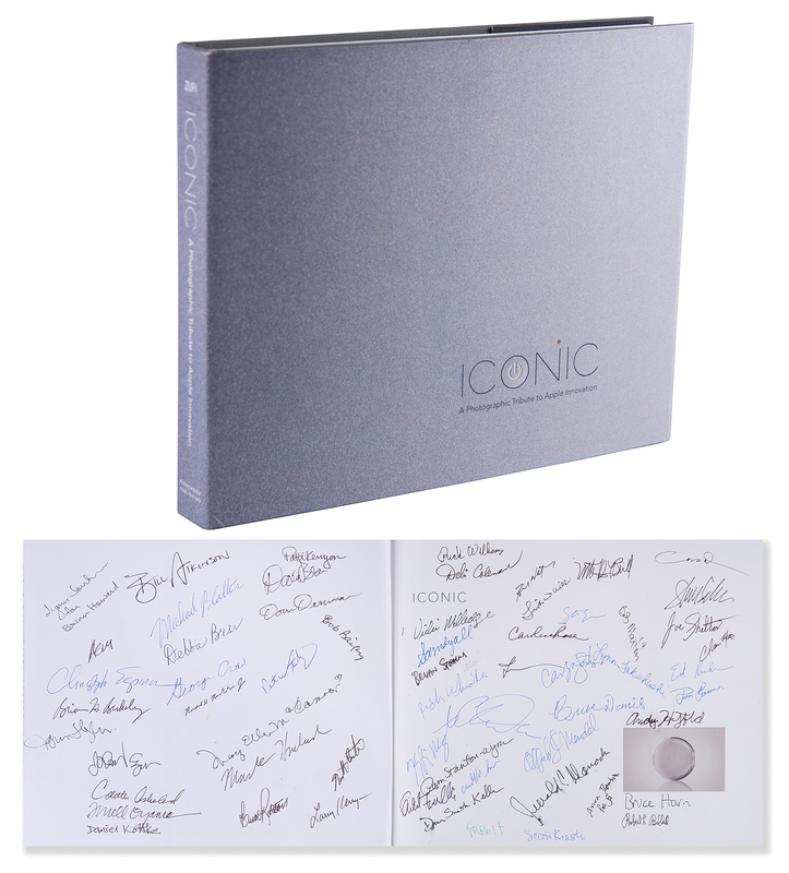 Lot 4110 Early Apple Computer and Macintosh Team Multi-Signed (60) Book - Iconic: A Photographic Tribute to Apple Innovation