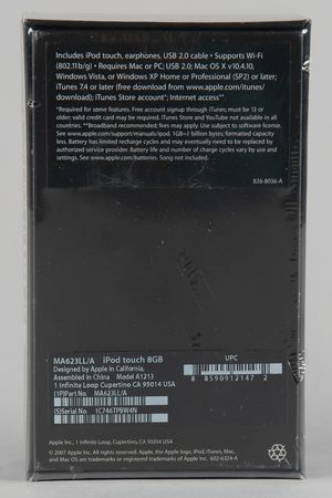 Lot #4098 Apple iPod Touch (1st Generation, Sealed - 8GB) - Image 3