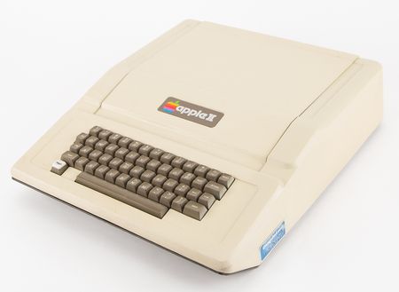 Lot #4044 Apple II Computer with Early Rev. 0 Board in Rare Ventless Case (Serial No. A2S1-0195), with Sanyo VM4209 Monitor - Image 1