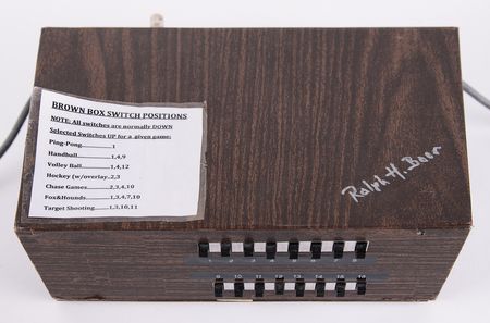 Lot #4210 Ralph H. Baer Signed and Custom-Built ‘Brown Box’ Demonstration Console for the PBS Concert Special Video Games Live - Image 4