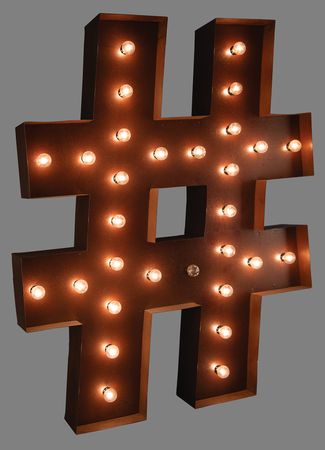 Lot #4194 Twitter Inc. 'Hashtag' Signs (2) from the Company's New York Offices at 249 West 17th Street - Illuminated Metal and Foam Displays - Image 3