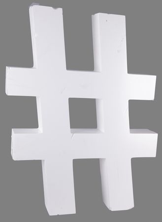 Lot #4194 Twitter Inc. 'Hashtag' Signs (2) from the Company's New York Offices at 249 West 17th Street - Illuminated Metal and Foam Displays - Image 5