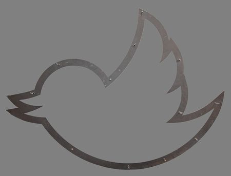 Lot #4190 Twitter Inc. 'Bird Logo' Metal Wall Display from the Company's New York Offices at 249 West 17th Street - Eight Feet Wide - Image 2