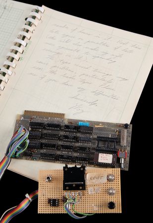 Lot #4047 Steve Wozniak Custom-Designed Apple II Data-Display Interface System with “Woz” ALS and 29-Page Engineering Binder (September 1977) - Image 1