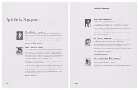 Lot #4143 Apple 'Think Different' Educator Series Posters (20) - Two Complete Sets - Image 13