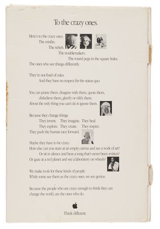 Lot #4143 Apple 'Think Different' Educator Series Posters (20) - Two Complete Sets - Image 15