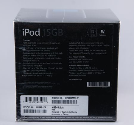 Lot #4083 Apple iPod (3rd Generation, Sealed - 15GB) - Image 5