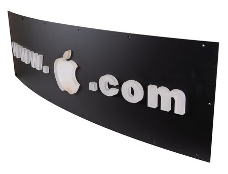 Lot #4130 Apple 'www.apple.com' Internet Center Display Sign from the Company Store at 1 Infinite Loop Headquarters (1996-2012) - Image 2