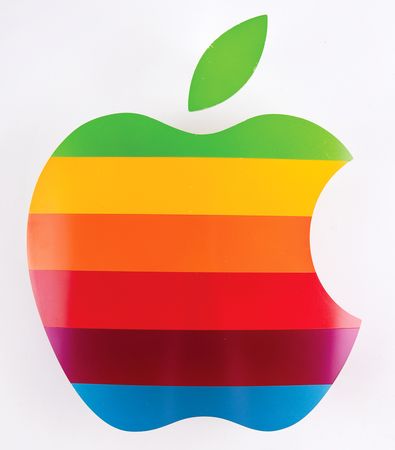 Lot #4136 Apple 'Rainbow Logo' Display from the