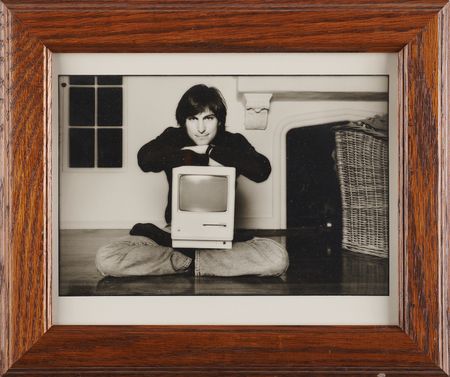 Lot #4013. Steve Jobs Personally-Owned Macintosh Photograph, Gifted to His Father